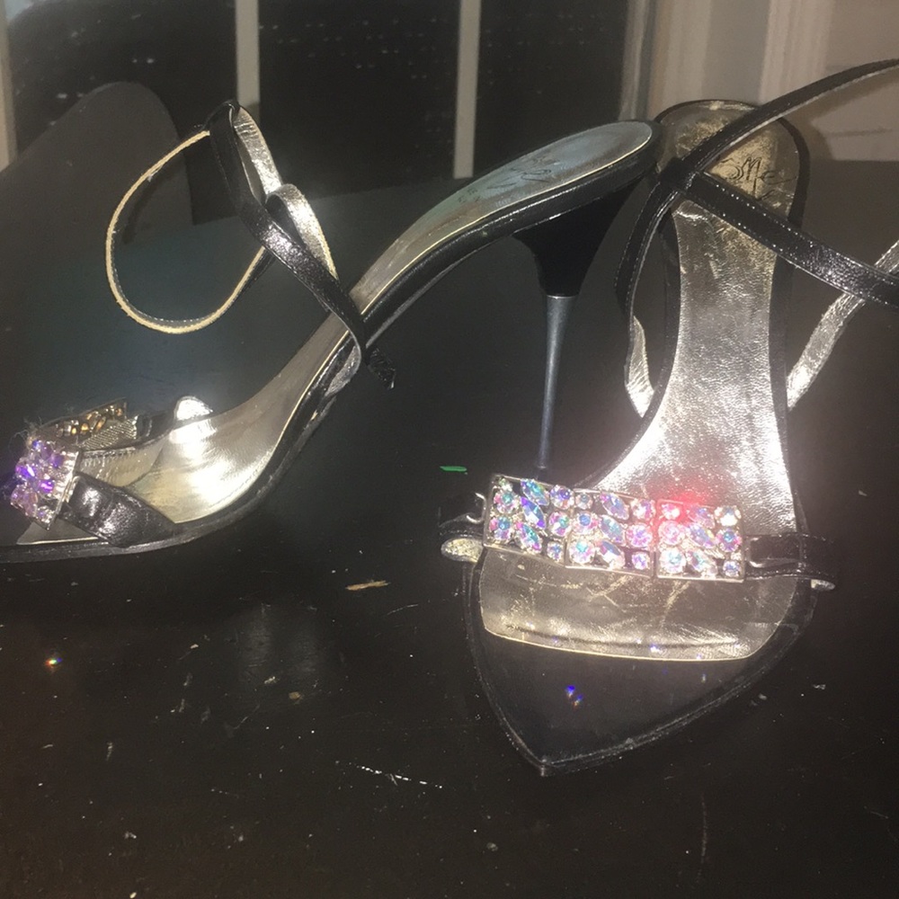Jacôme Black stilettos with Swarovski crystals